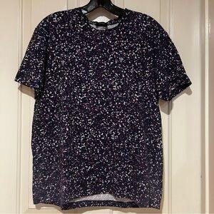 Jil Sander Black, blue, purple, and gray  Patterned Tee